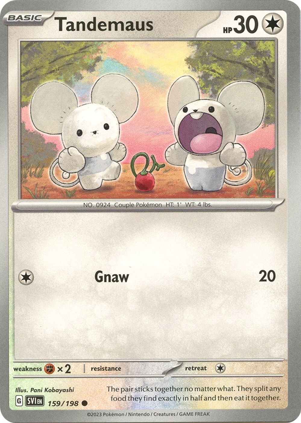 Tandemaus - 159/198 — SV01: Scarlet & Violet Base Set