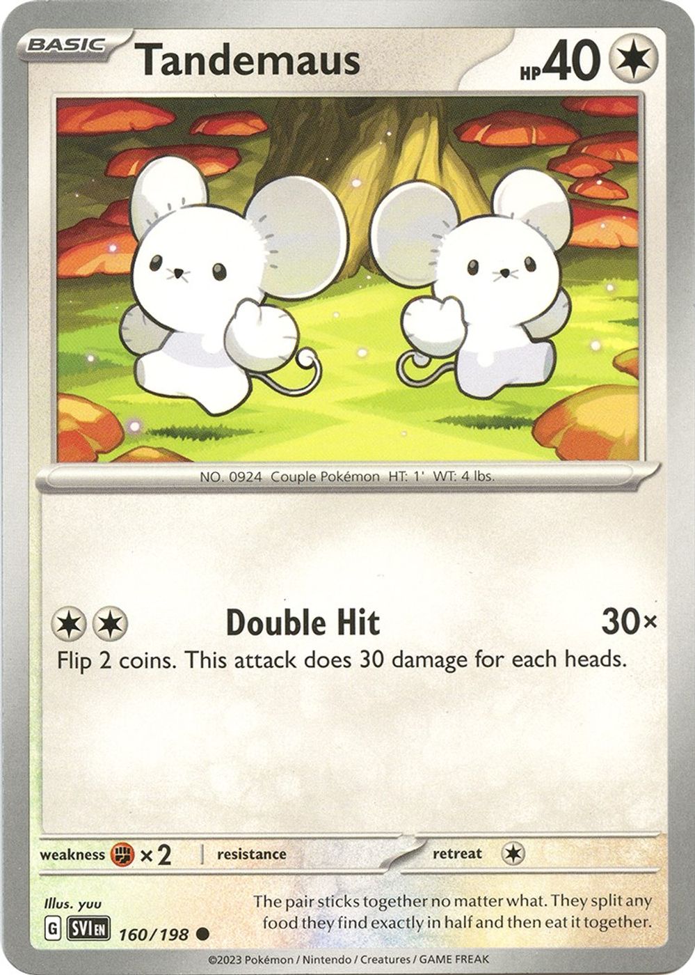 Tandemaus - 160/198 — SV01: Scarlet & Violet Base Set