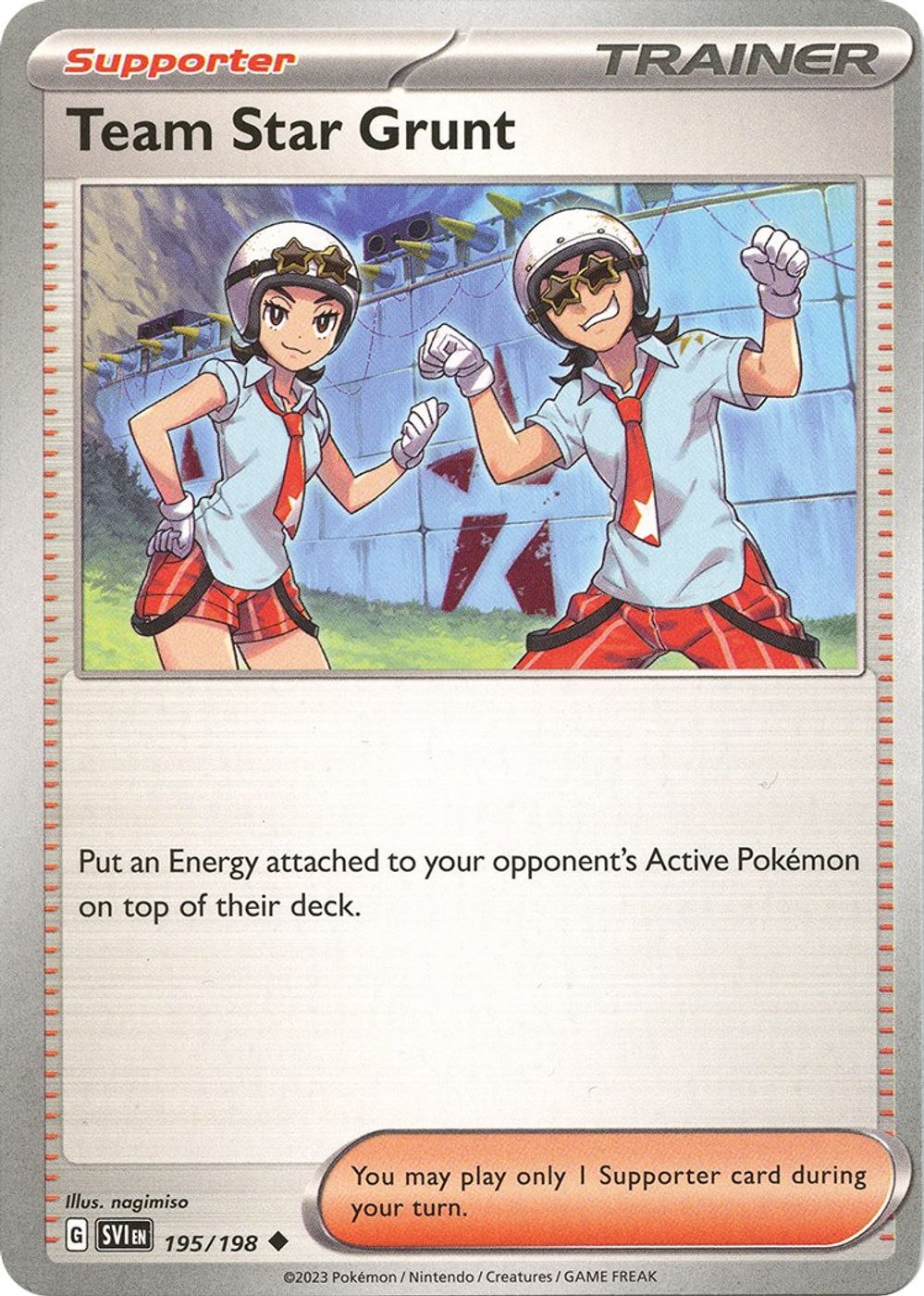 Team Star Grunt - 195/198 — SV01: Scarlet & Violet Base Set