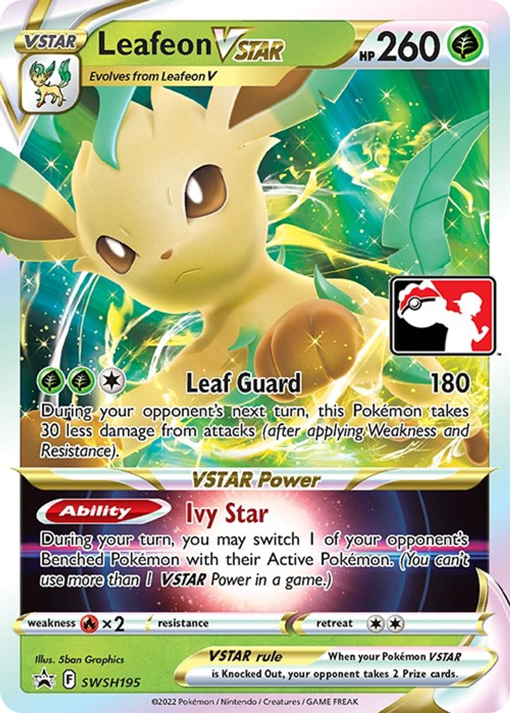 Leafeon VSTAR — Prize Pack Series Cards