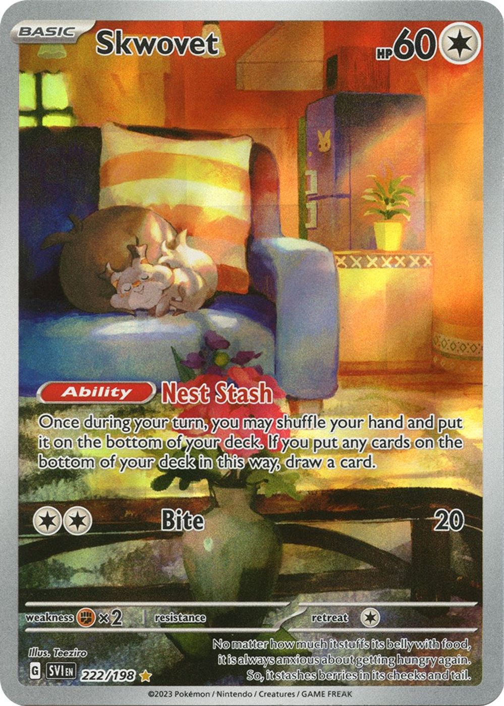 Skwovet - 222/198 — SV01: Scarlet & Violet Base Set