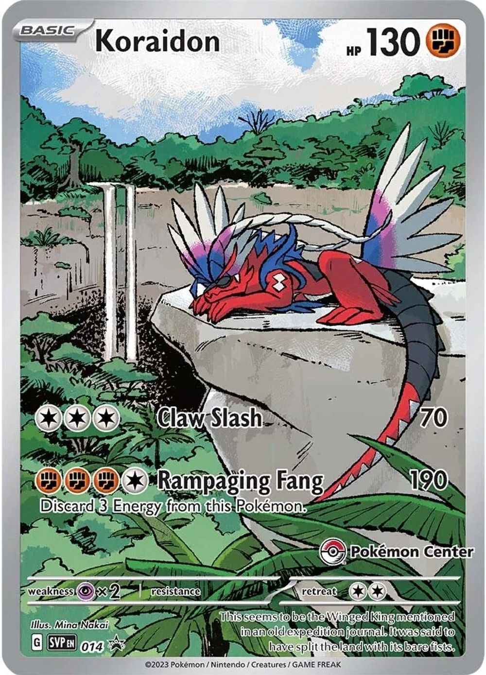 Koraidon - 014 (Pokemon Center Exclusive) — SV: Scarlet & Violet Promo Cards