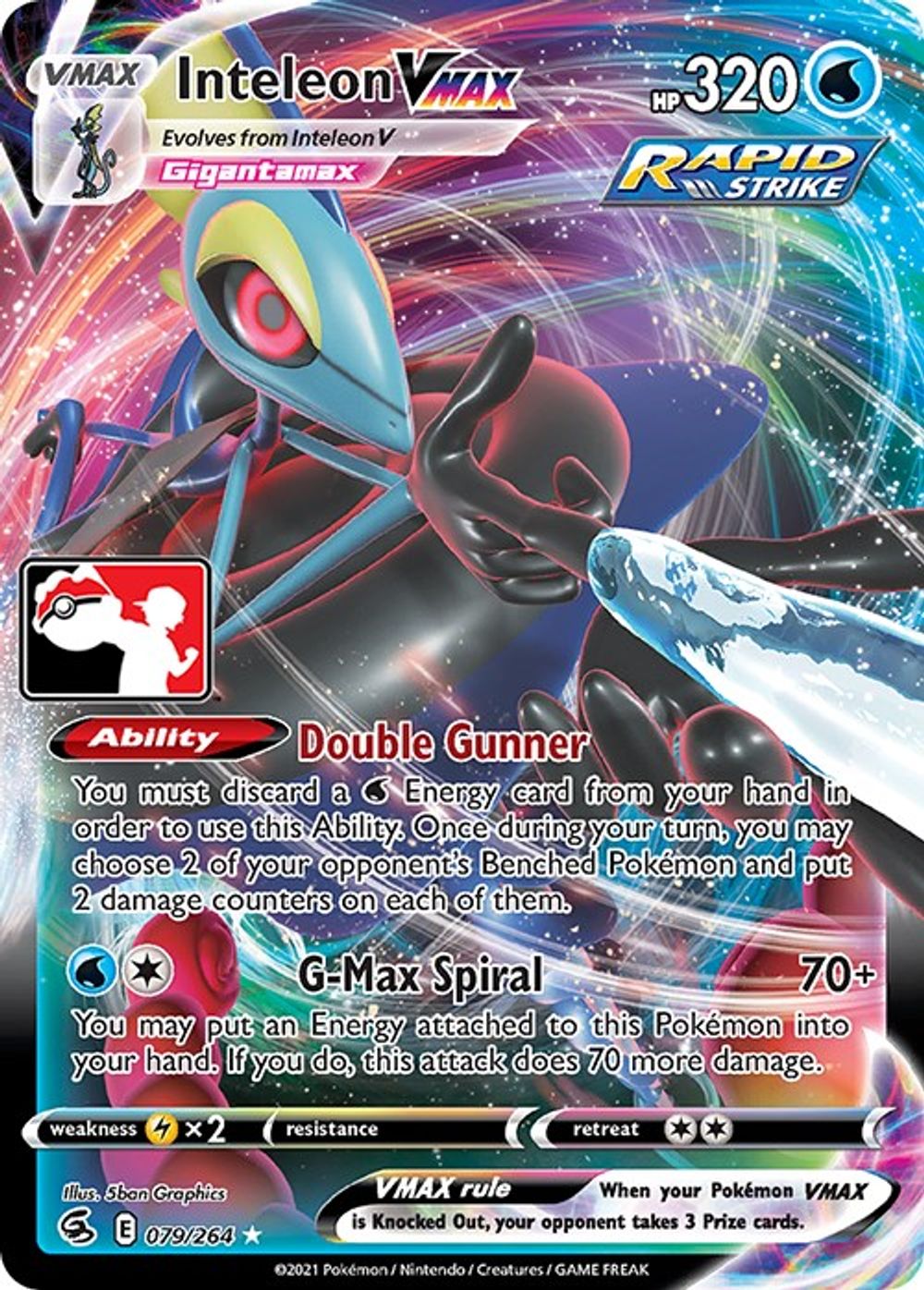 Inteleon VMAX — Prize Pack Series Cards