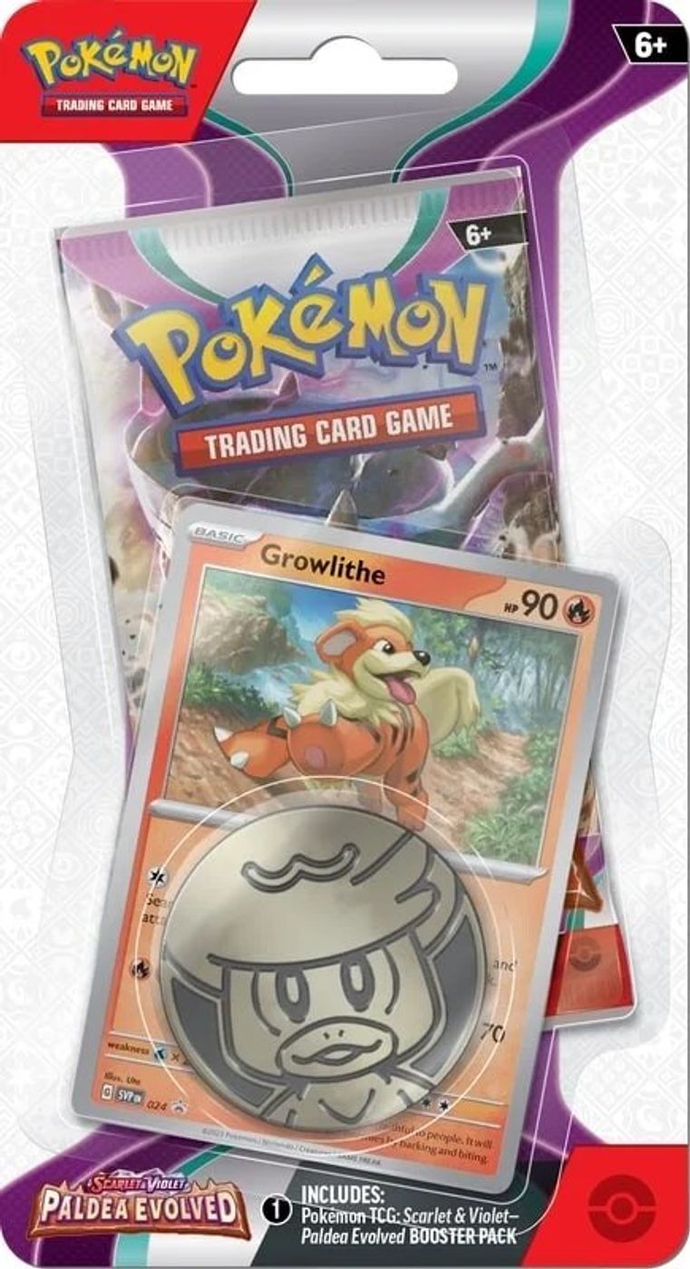 Paldea Evolved Single Pack Blister [Growlithe] — SV02: Paldea Evolved