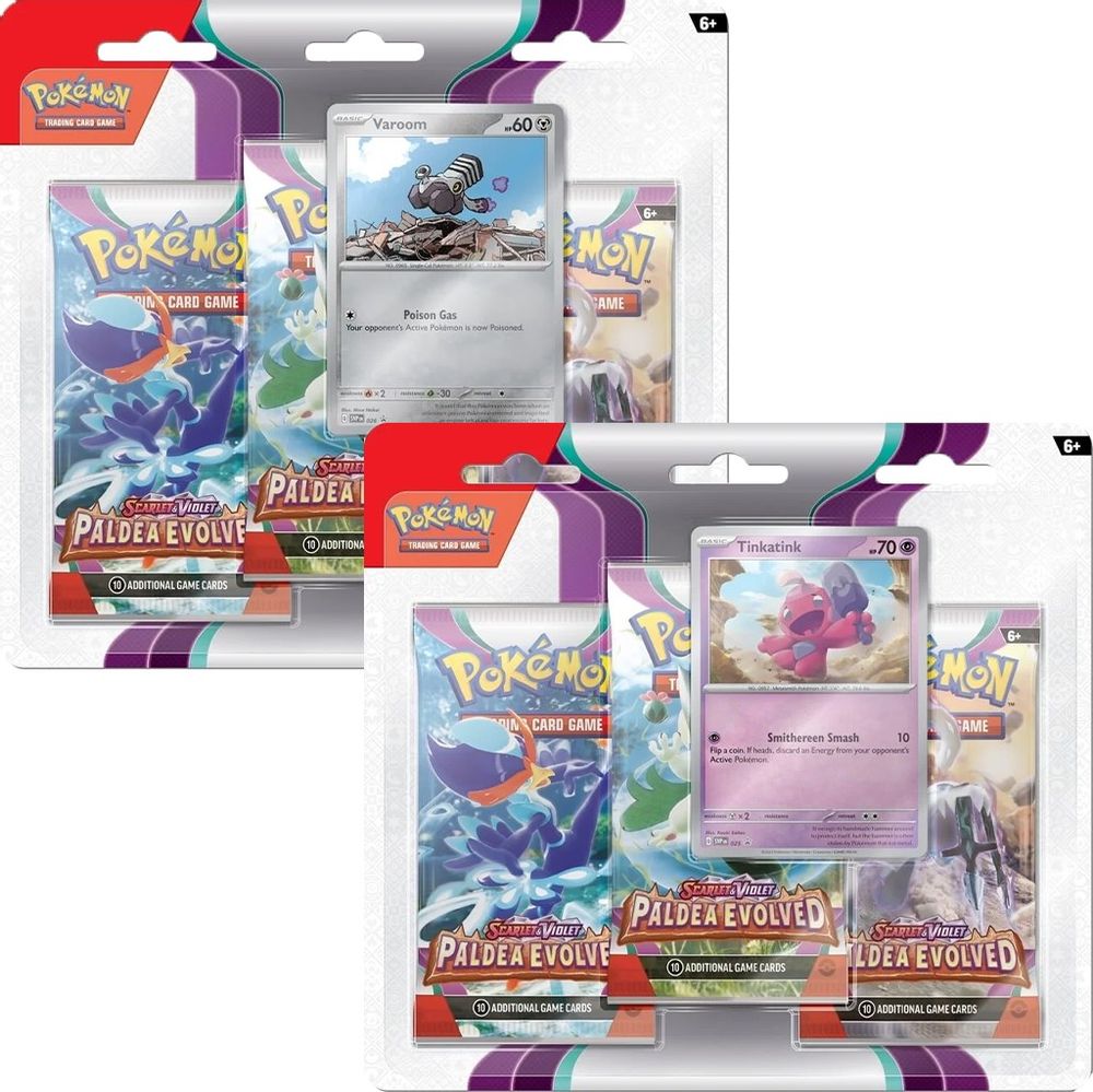 Paldea Evolved 3 Pack Blister [Set of 2] — SV02: Paldea Evolved