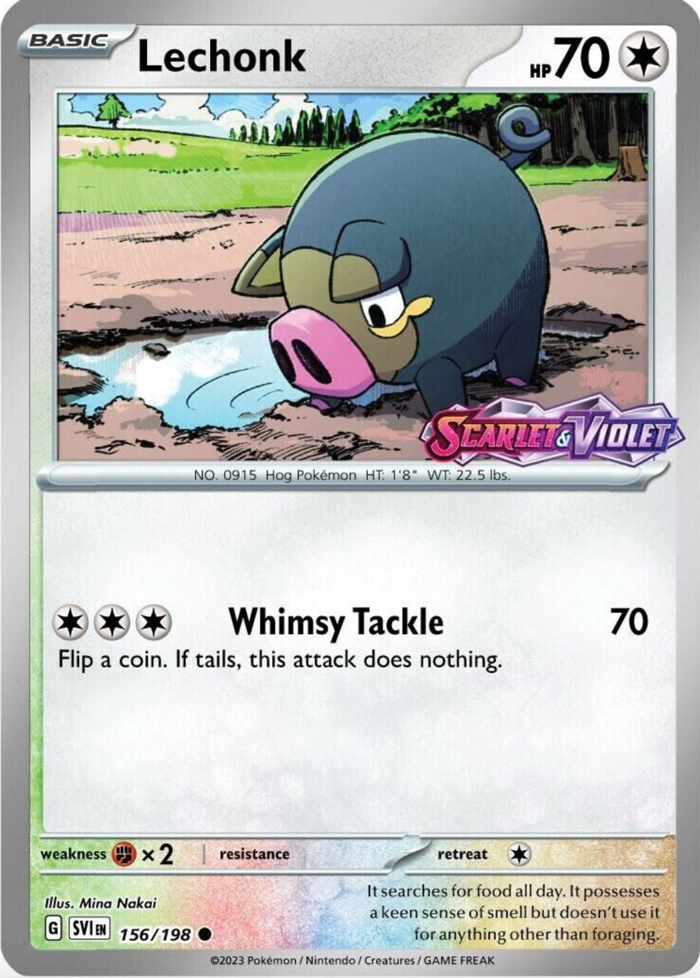 Lechonk - 156/198 (Best Buy Exclusive) — Miscellaneous Cards & Products