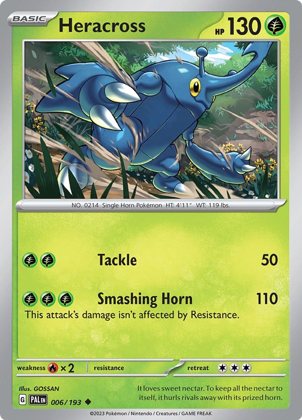 Heracross - 006/193 — SV02: Paldea Evolved