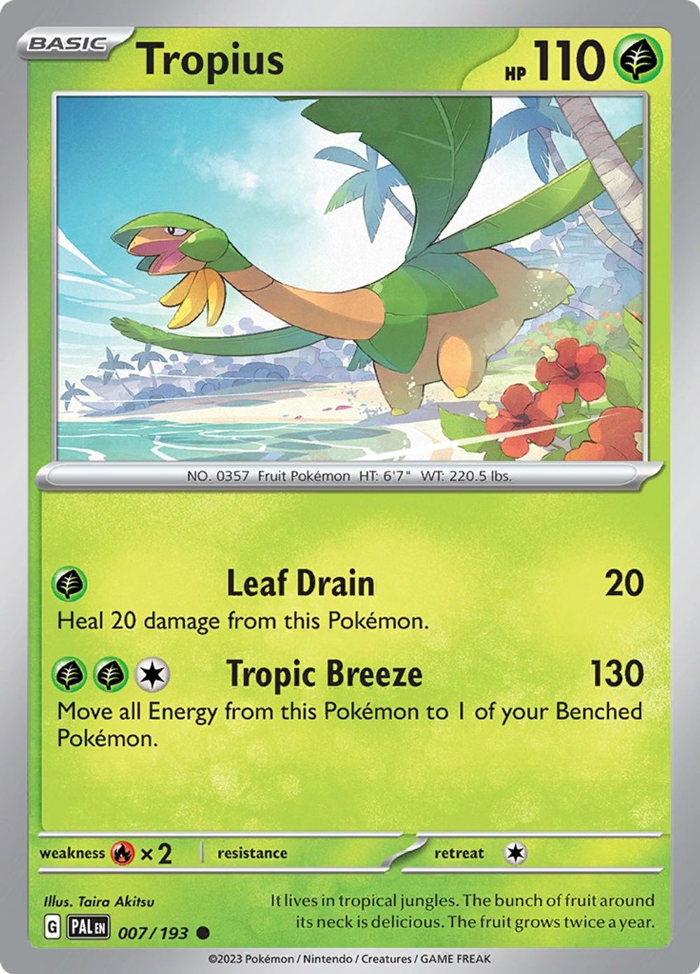 Tropius - 007/193 — SV02: Paldea Evolved