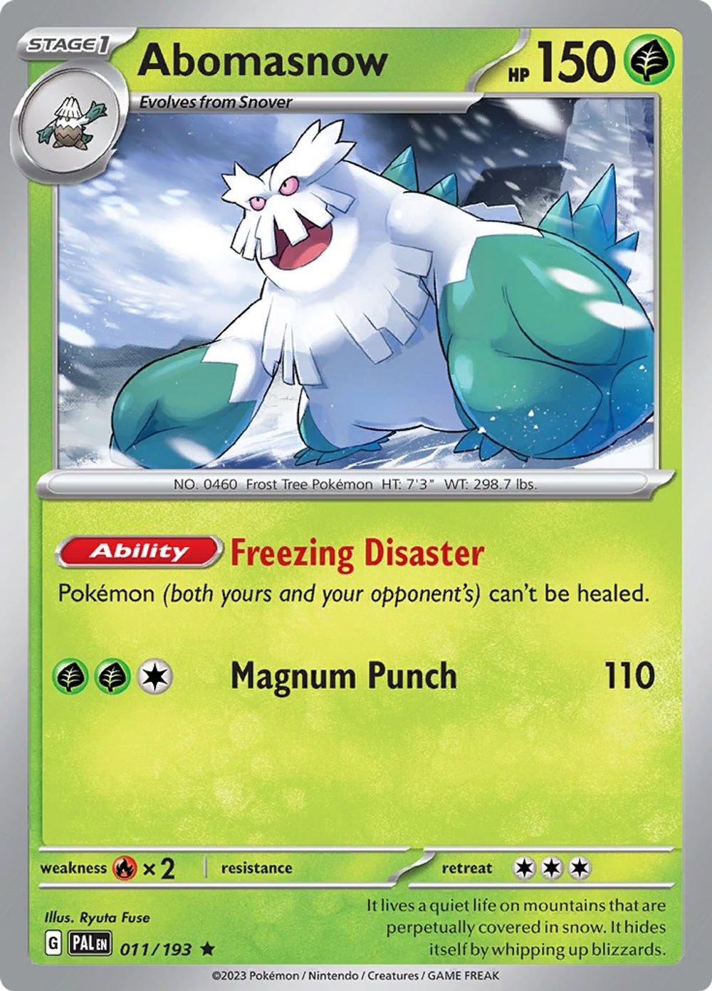 Abomasnow — SV02: Paldea Evolved