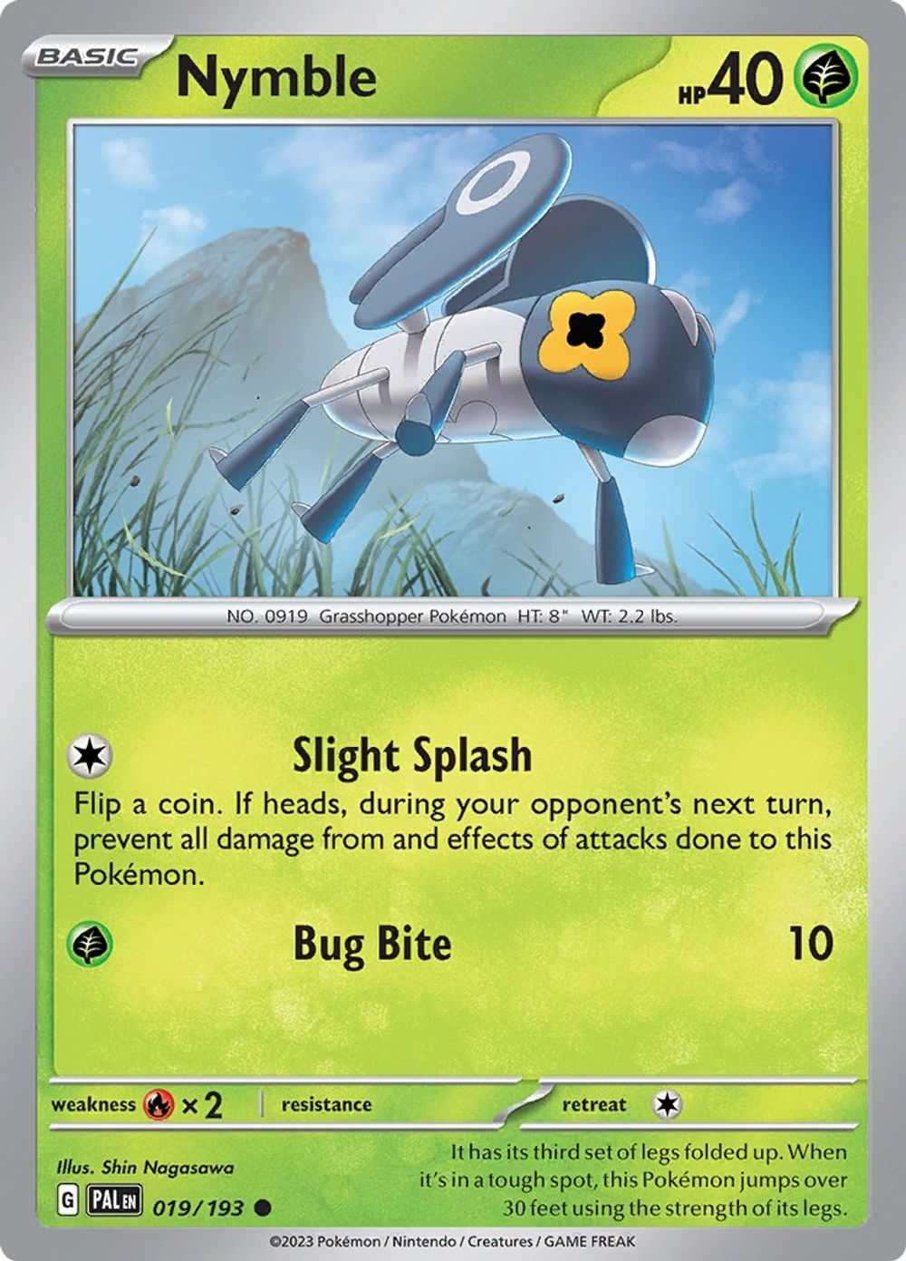 Nymble - 019/193 — SV02: Paldea Evolved