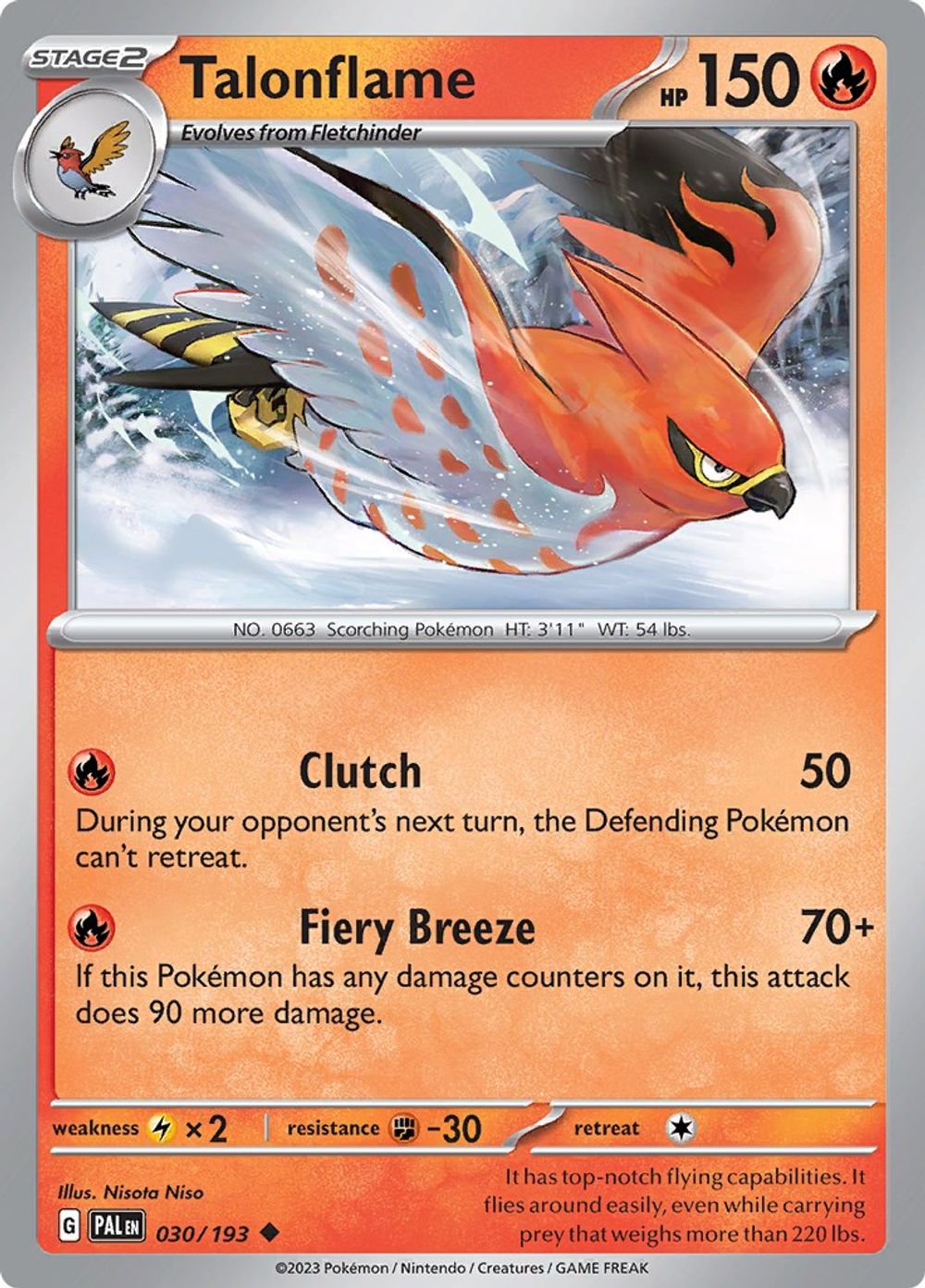 Talonflame — SV02: Paldea Evolved