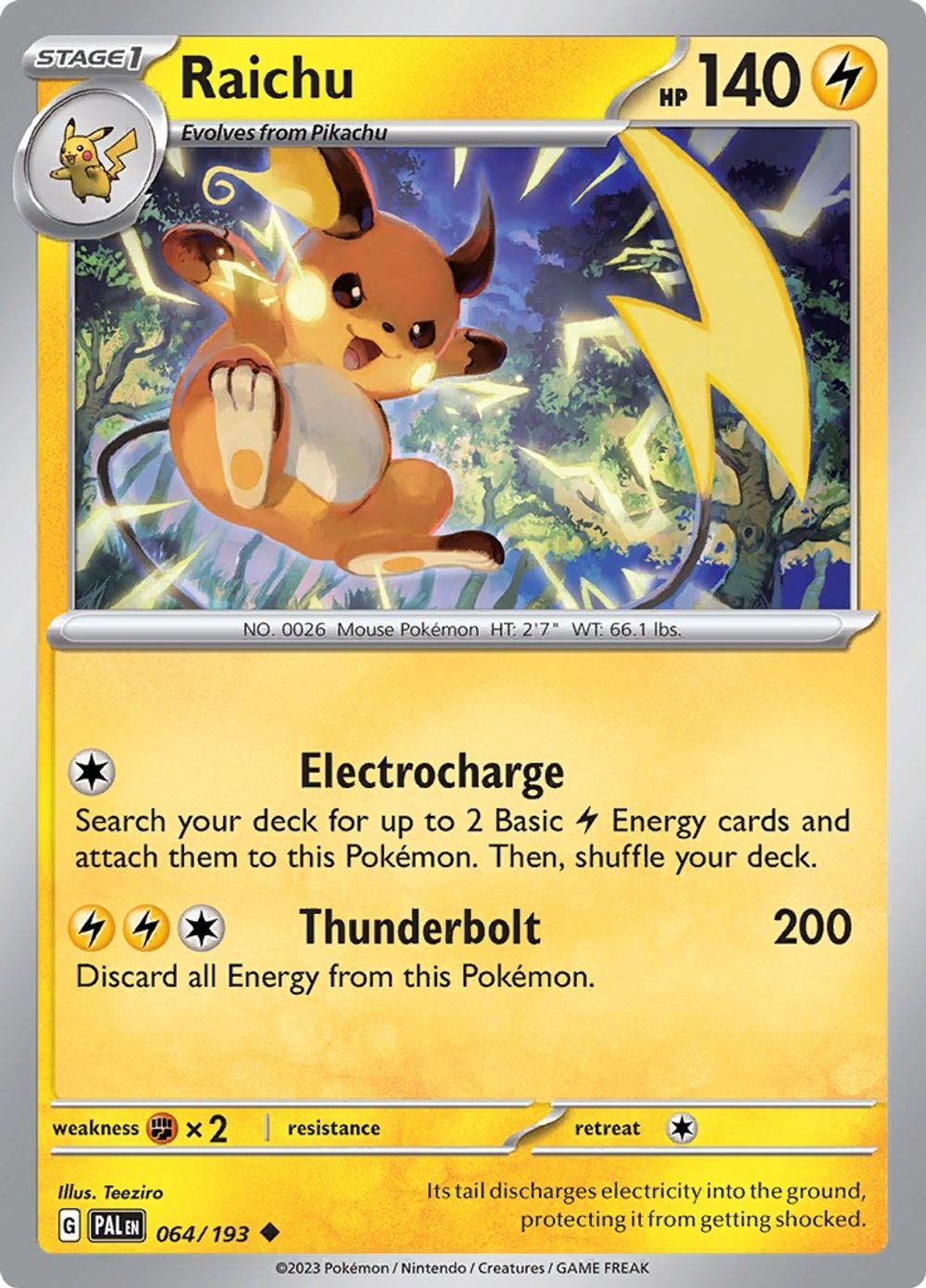 Raichu - 064/193 — SV02: Paldea Evolved