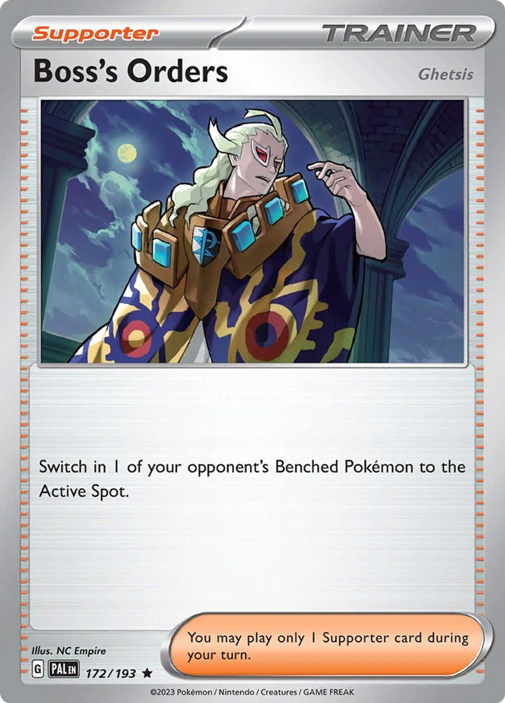 Boss's Orders - 172/193 — SV02: Paldea Evolved