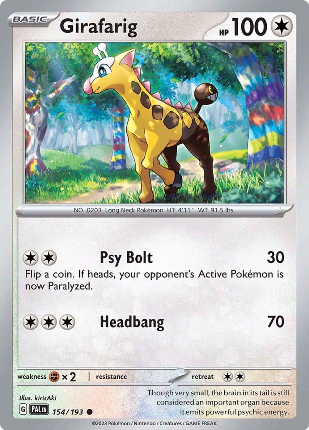 Girafarig — SV02: Paldea Evolved