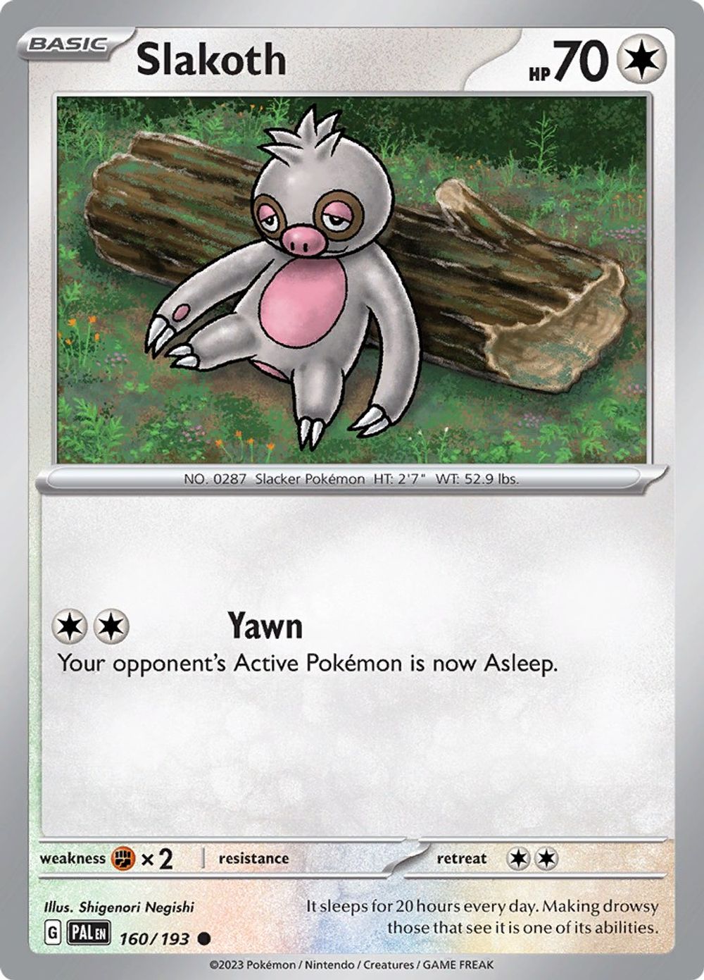 Slakoth — SV02: Paldea Evolved