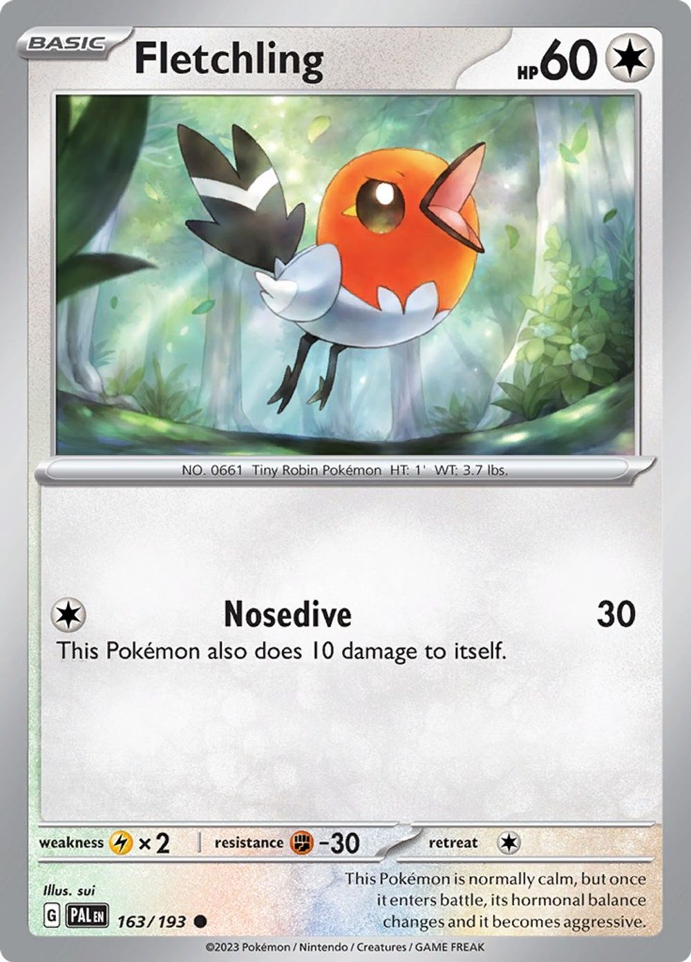 Fletchling — SV02: Paldea Evolved