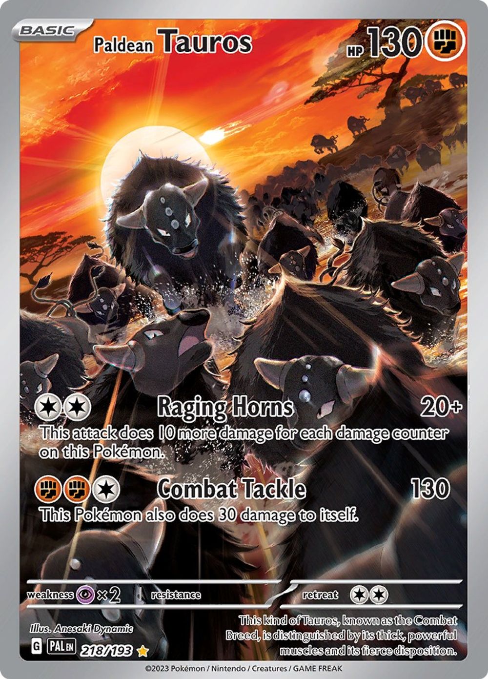 Paldean Tauros - 218/193 — SV02: Paldea Evolved