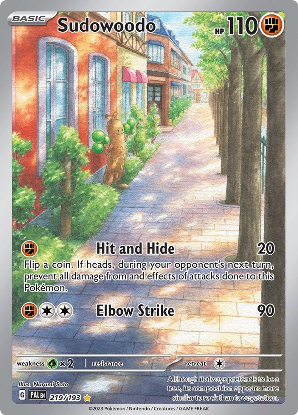 Sudowoodo - 219/193 — SV02: Paldea Evolved