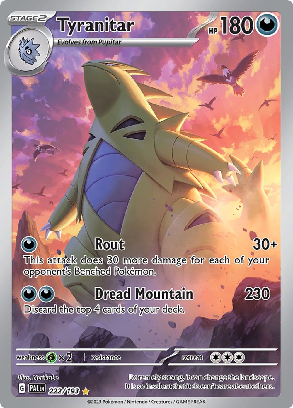 Tyranitar - 222/193 — SV02: Paldea Evolved