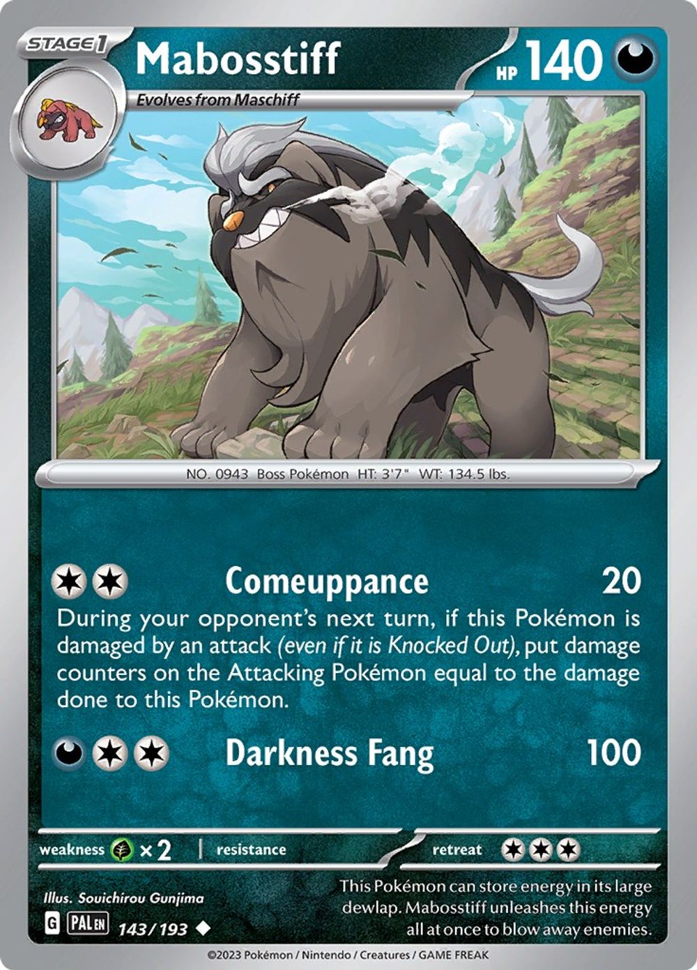 Mabosstiff — SV02: Paldea Evolved