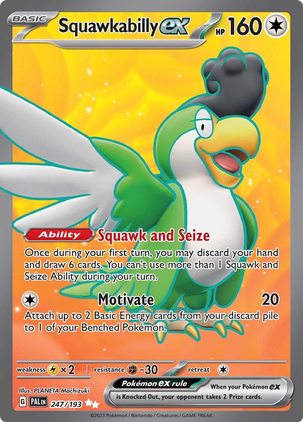Squawkabilly ex - 247/193 — SV02: Paldea Evolved