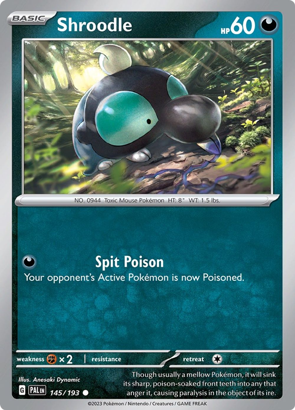 Shroodle - 145/193 — SV02: Paldea Evolved