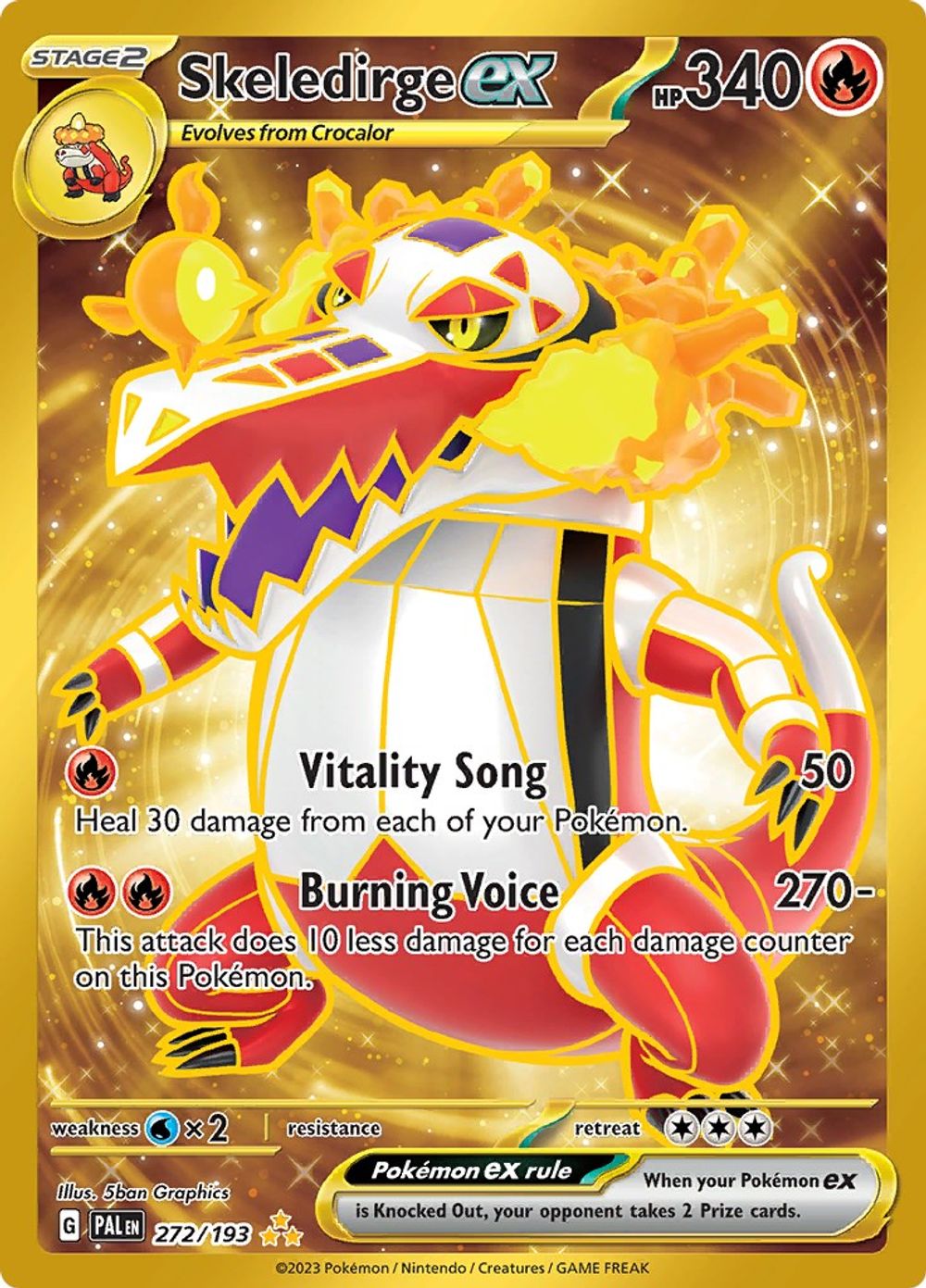 Skeledirge ex - 272/193 — SV02: Paldea Evolved