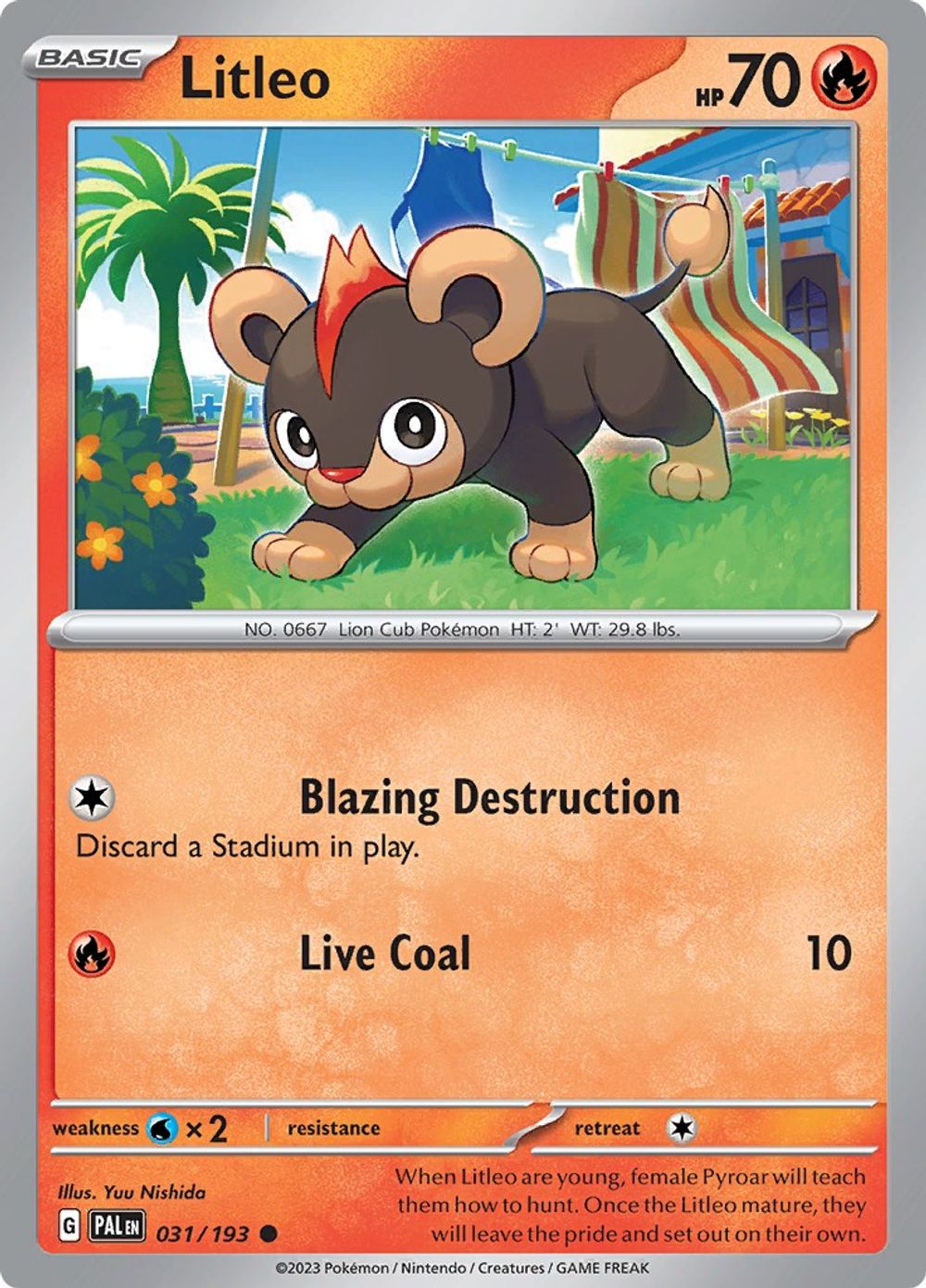 Litleo — SV02: Paldea Evolved