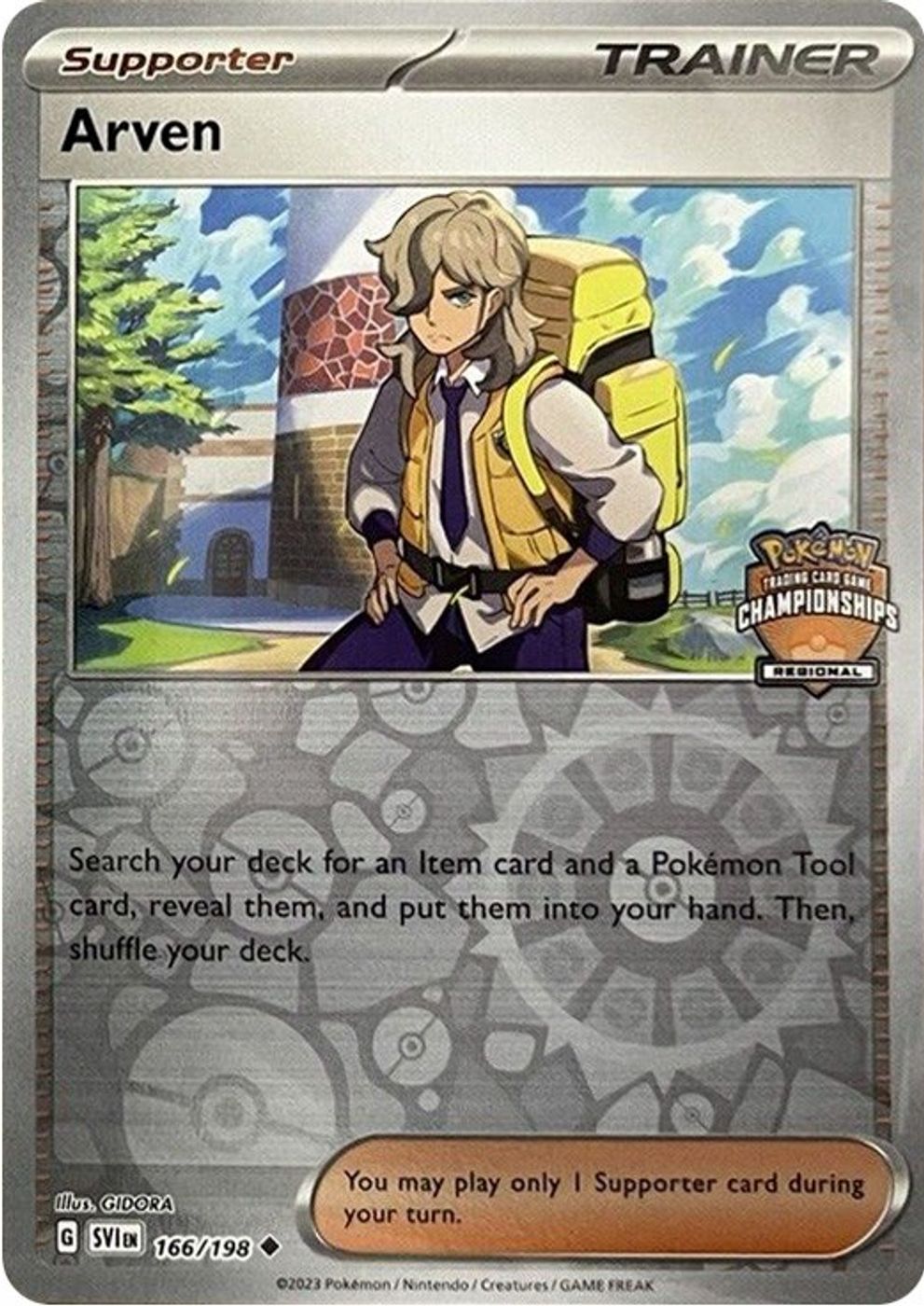 Arven - 166/198 (Regional Championships) — League & Championship Cards