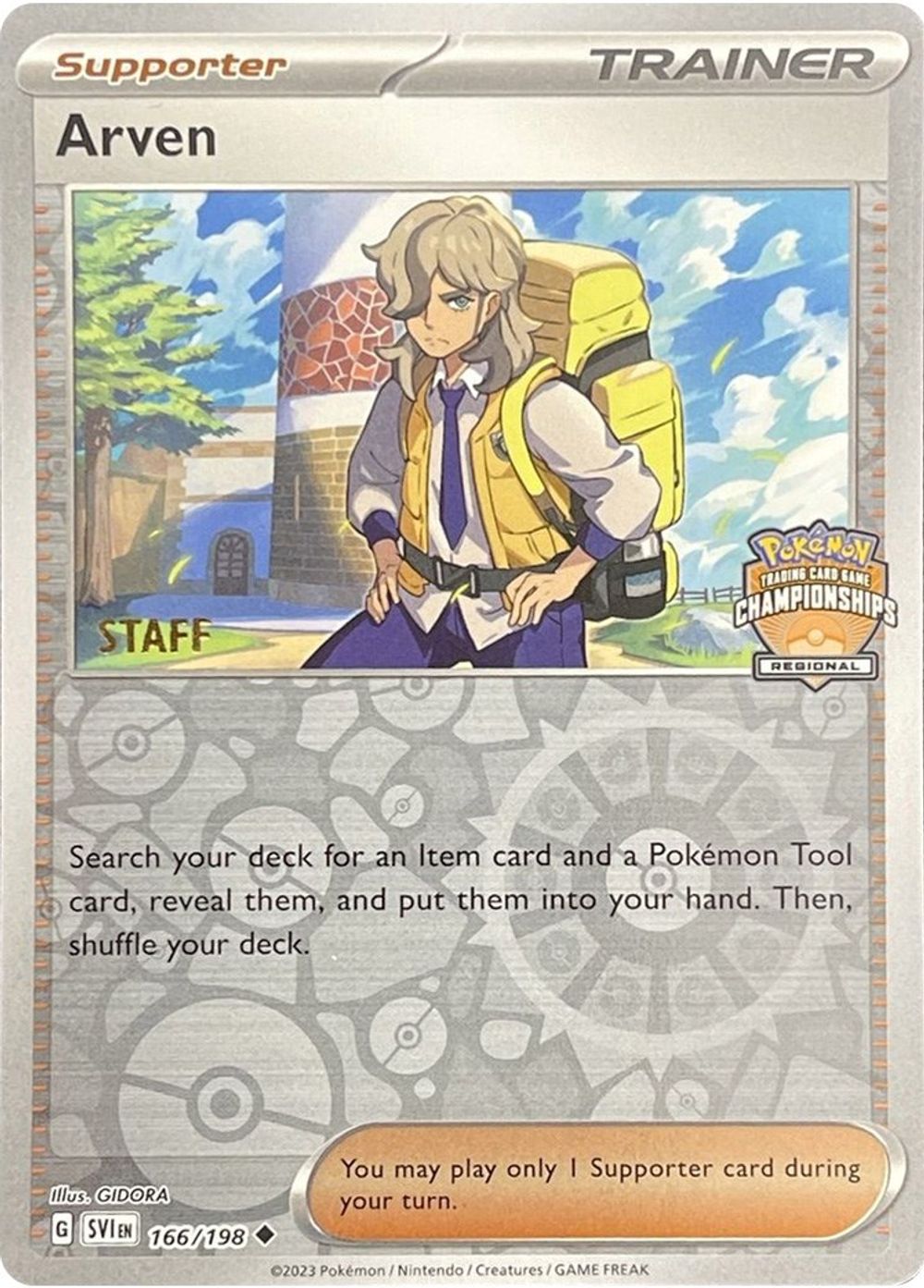 Arven - 166/198 (Regional Championships) [Staff] — League & Championship Cards