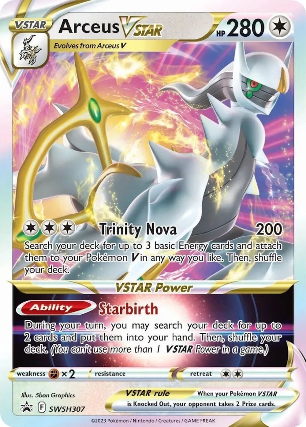 Arceus VSTAR - SWSH307 — SWSH: Sword & Shield Promo Cards