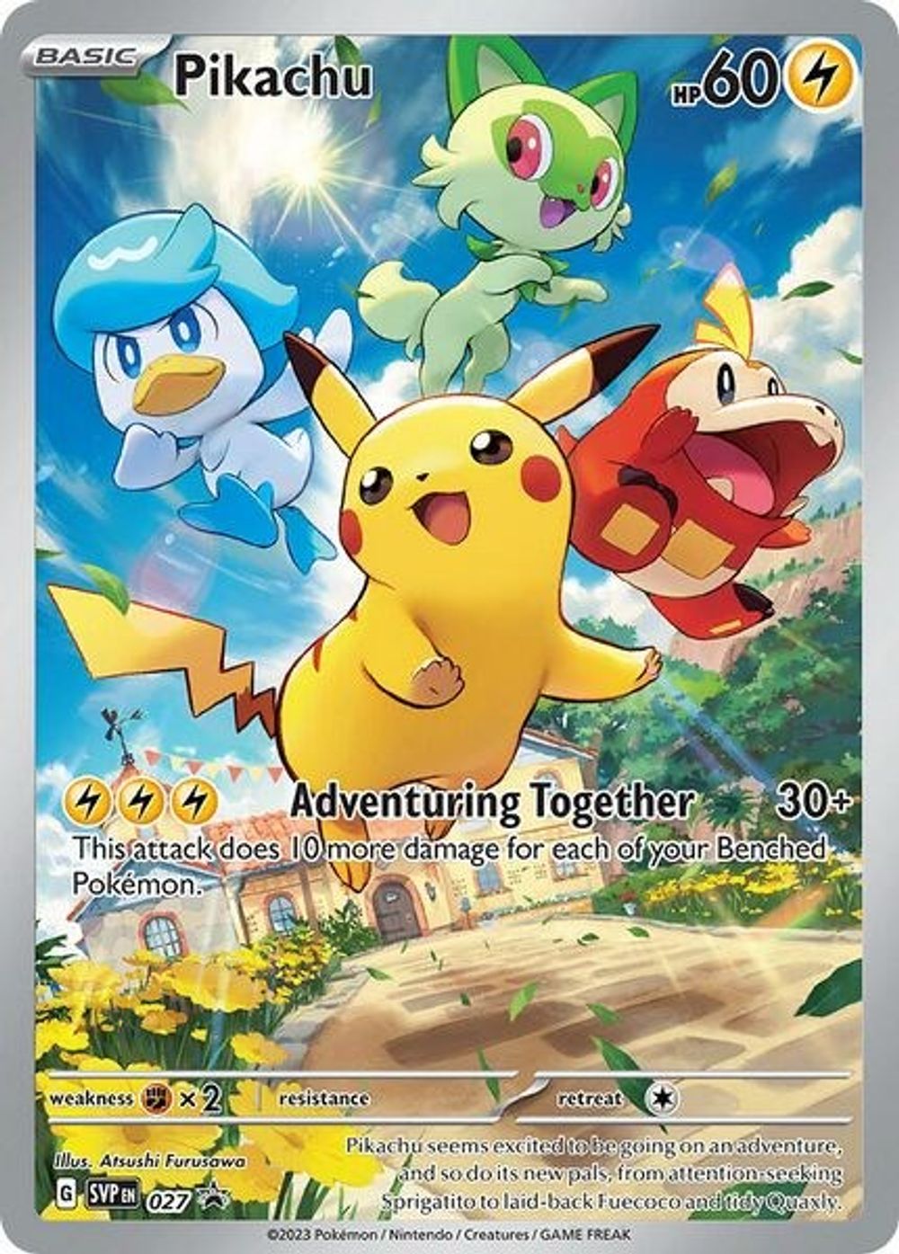Pikachu - 027 — SV: Scarlet & Violet Promo Cards