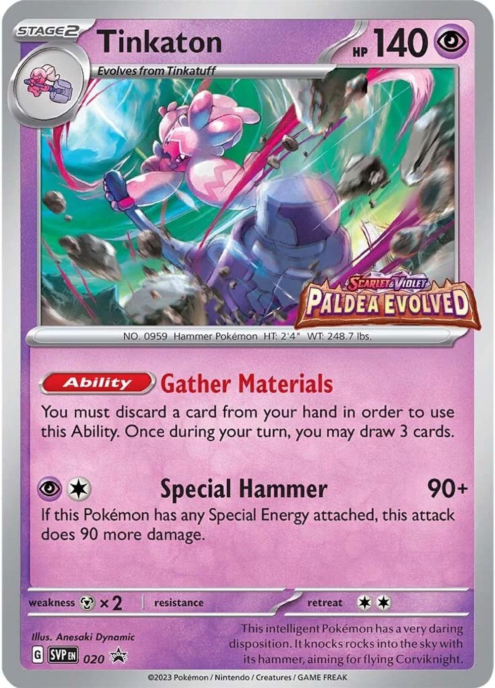 Tinkaton - 020 (Prerelease) — SV: Scarlet & Violet Promo Cards