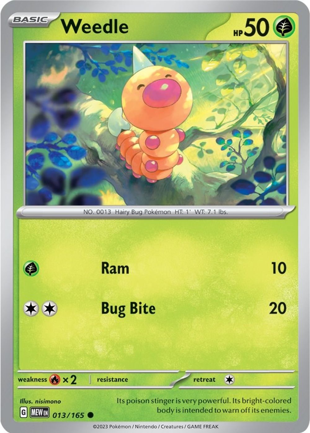 Weedle — SV: Scarlet & Violet 151