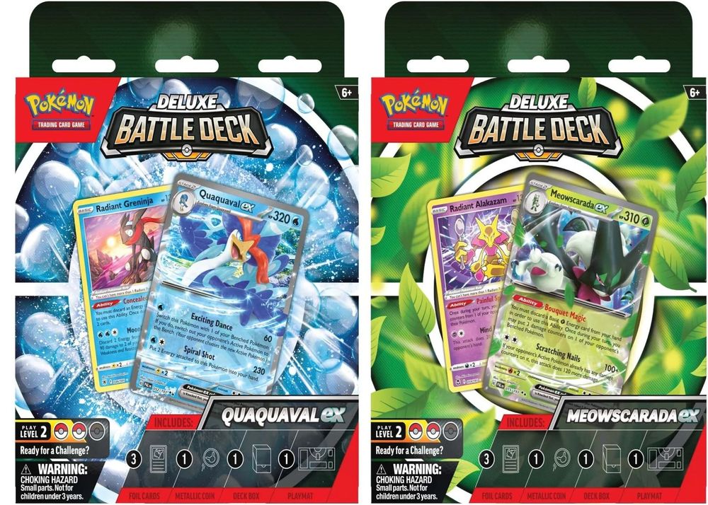 Deluxe Battle Deck: Quaquaval ex/Meowscarada ex [Set of 2] — Miscellaneous Cards & Products