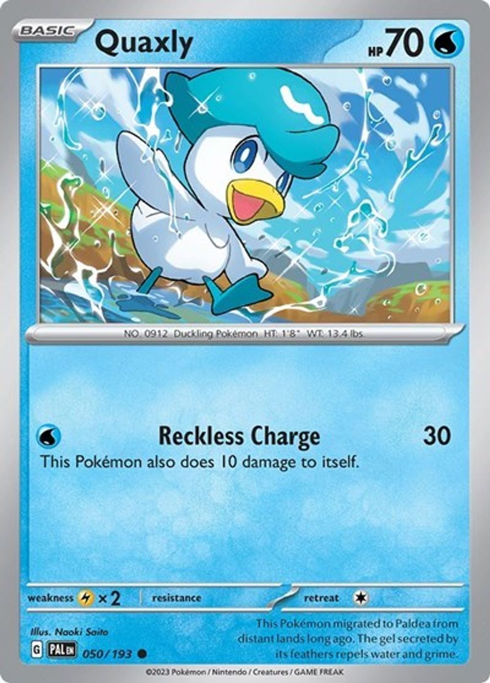 Quaxly - 050/193 (Summer 2023 Collector Chest) — Miscellaneous Cards & Products
