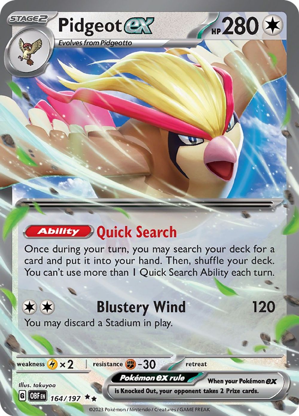Pidgeot ex — SV03: Obsidian Flames