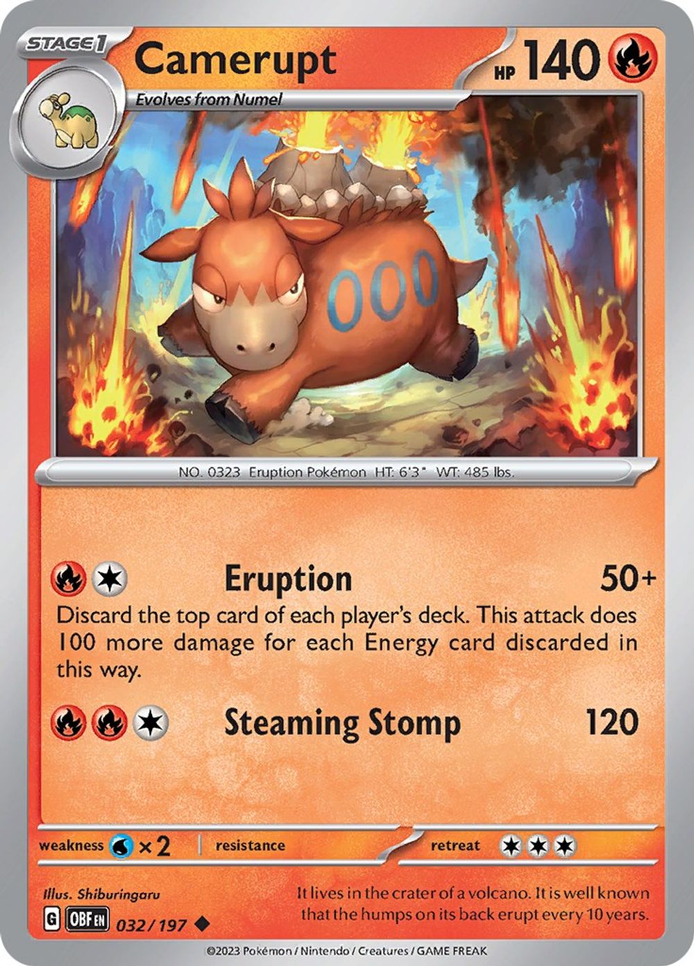 Camerupt — SV03: Obsidian Flames