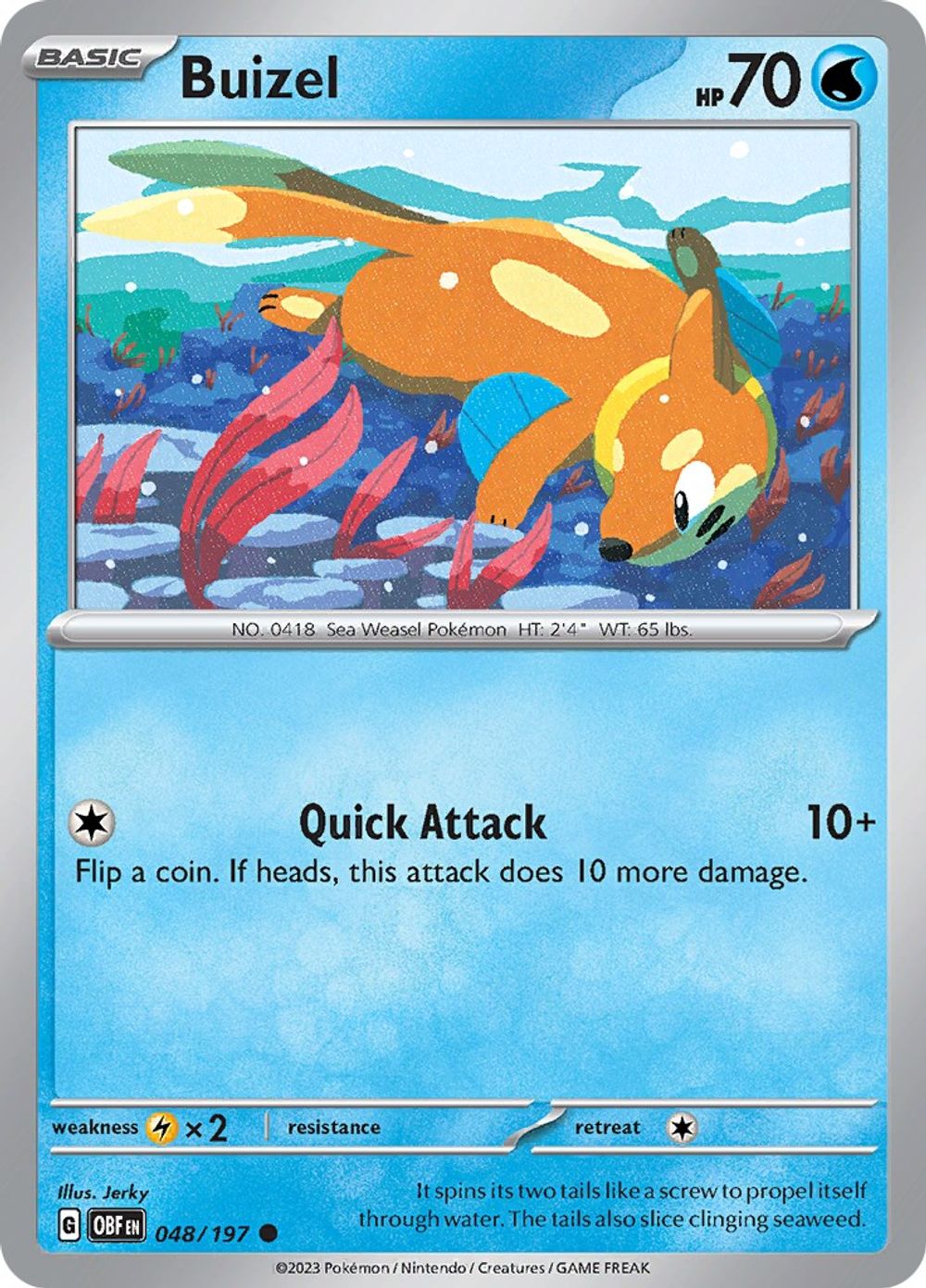 Buizel — SV03: Obsidian Flames