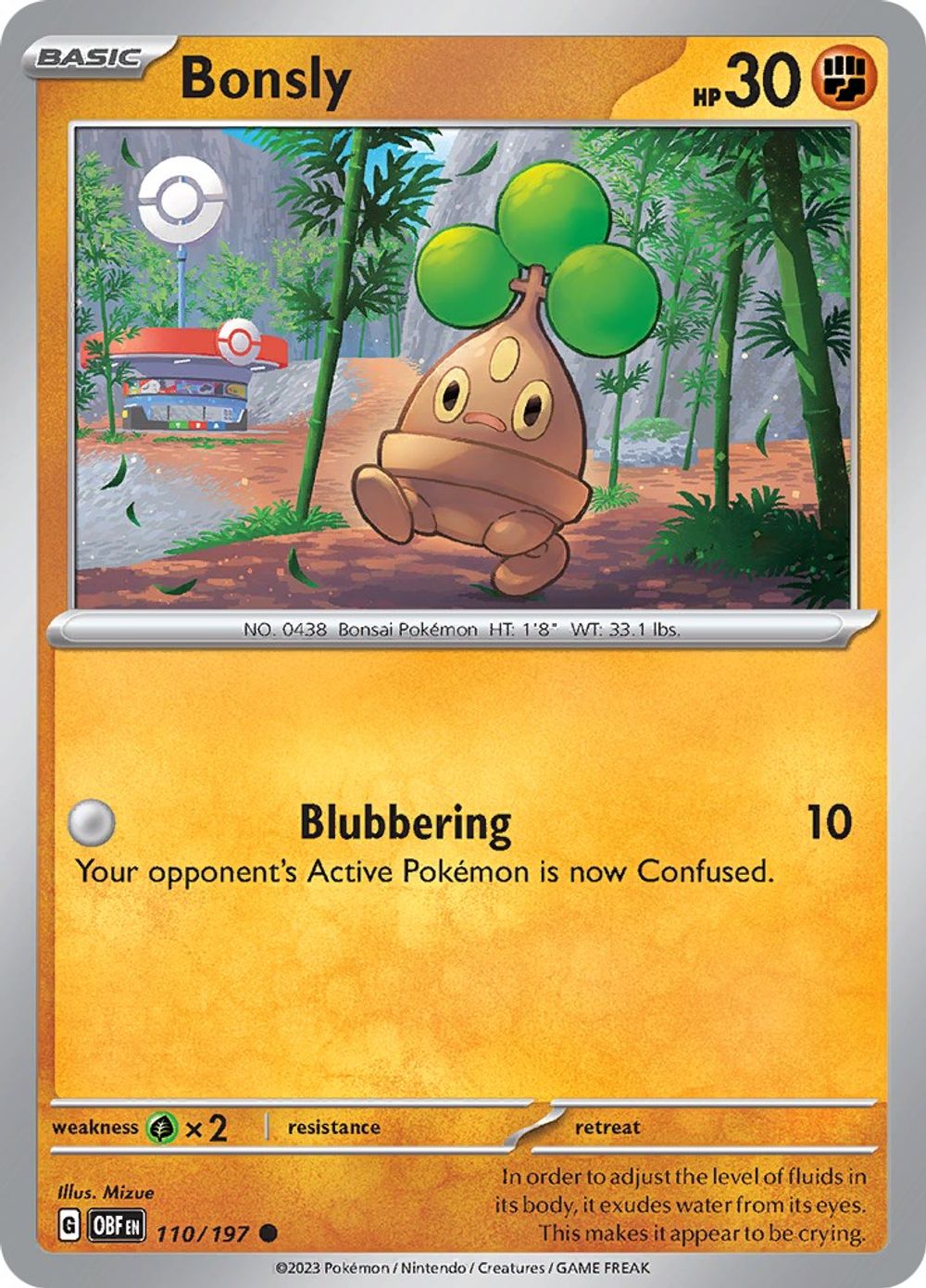 Bonsly — SV03: Obsidian Flames
