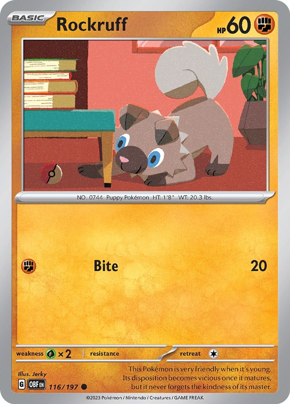 Rockruff — SV03: Obsidian Flames