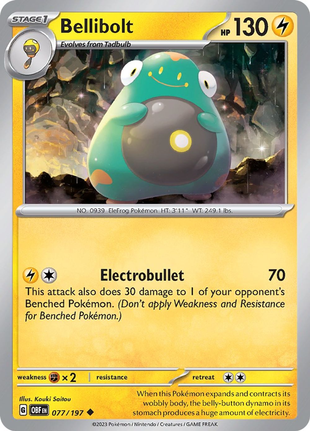 Bellibolt - 077/197 — SV03: Obsidian Flames