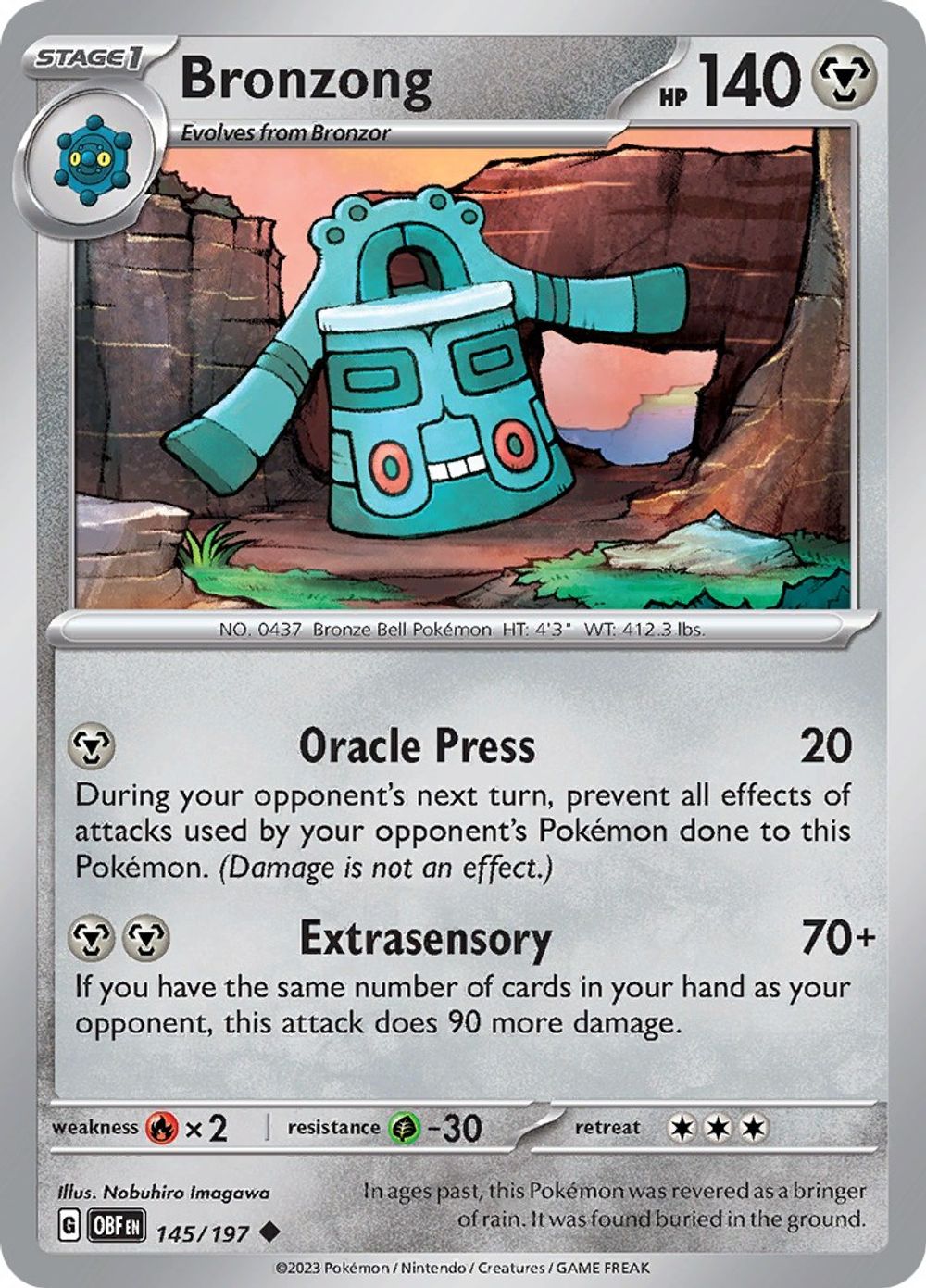 Bronzong — SV03: Obsidian Flames