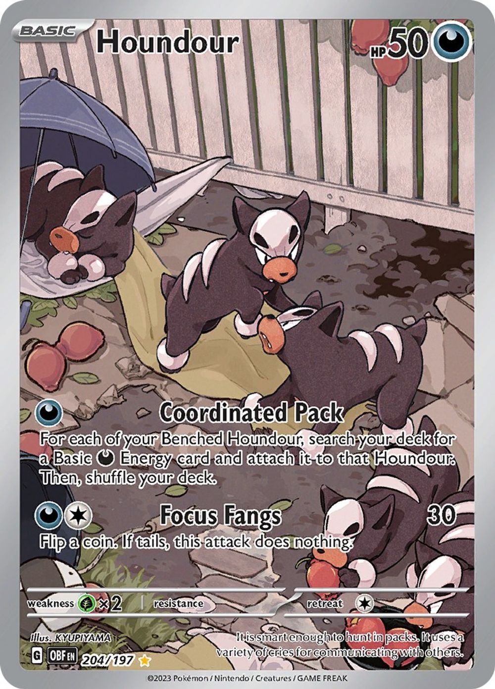 Houndour - 204/197 — SV03: Obsidian Flames
