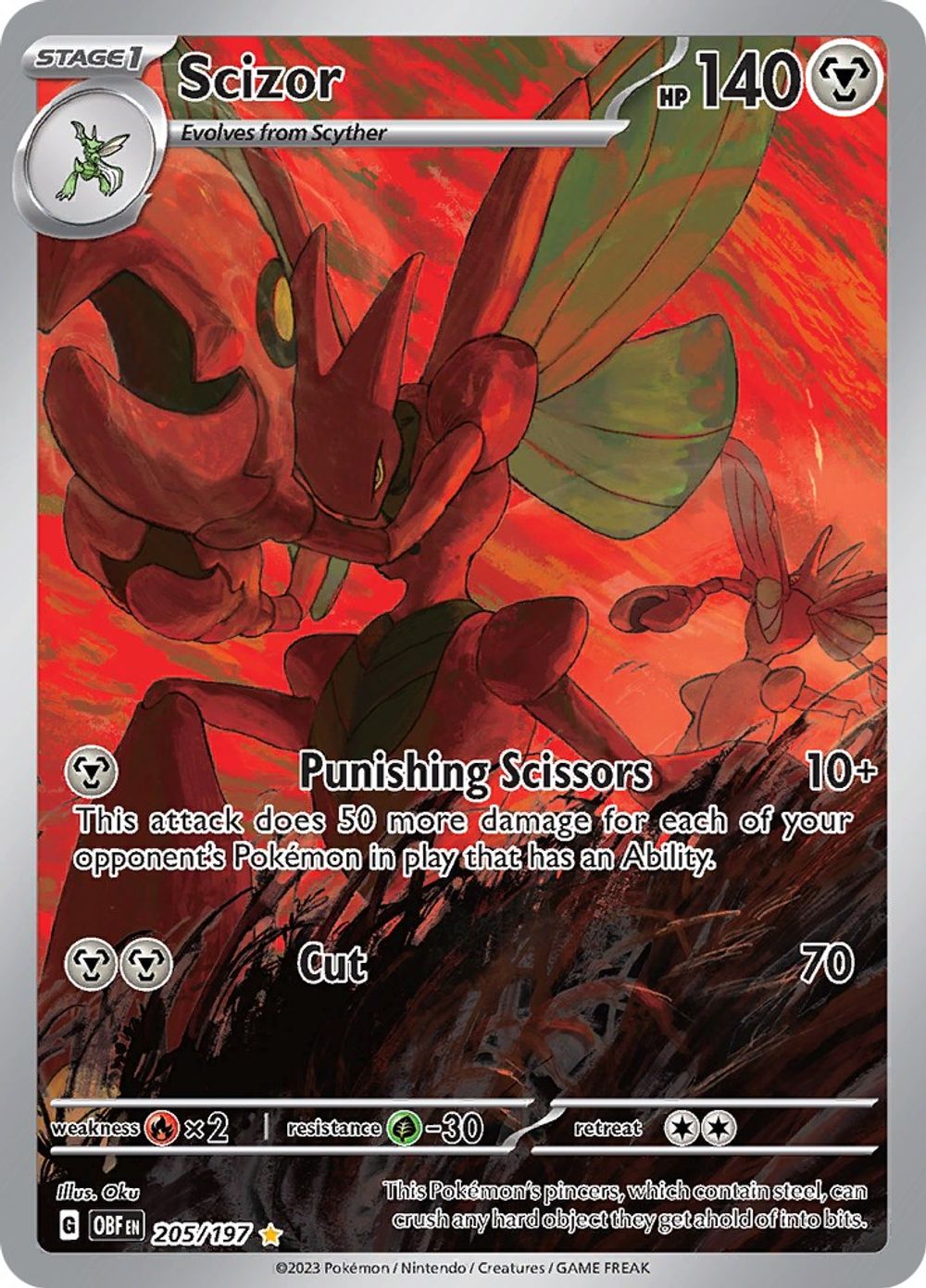 Scizor - 205/197 — SV03: Obsidian Flames