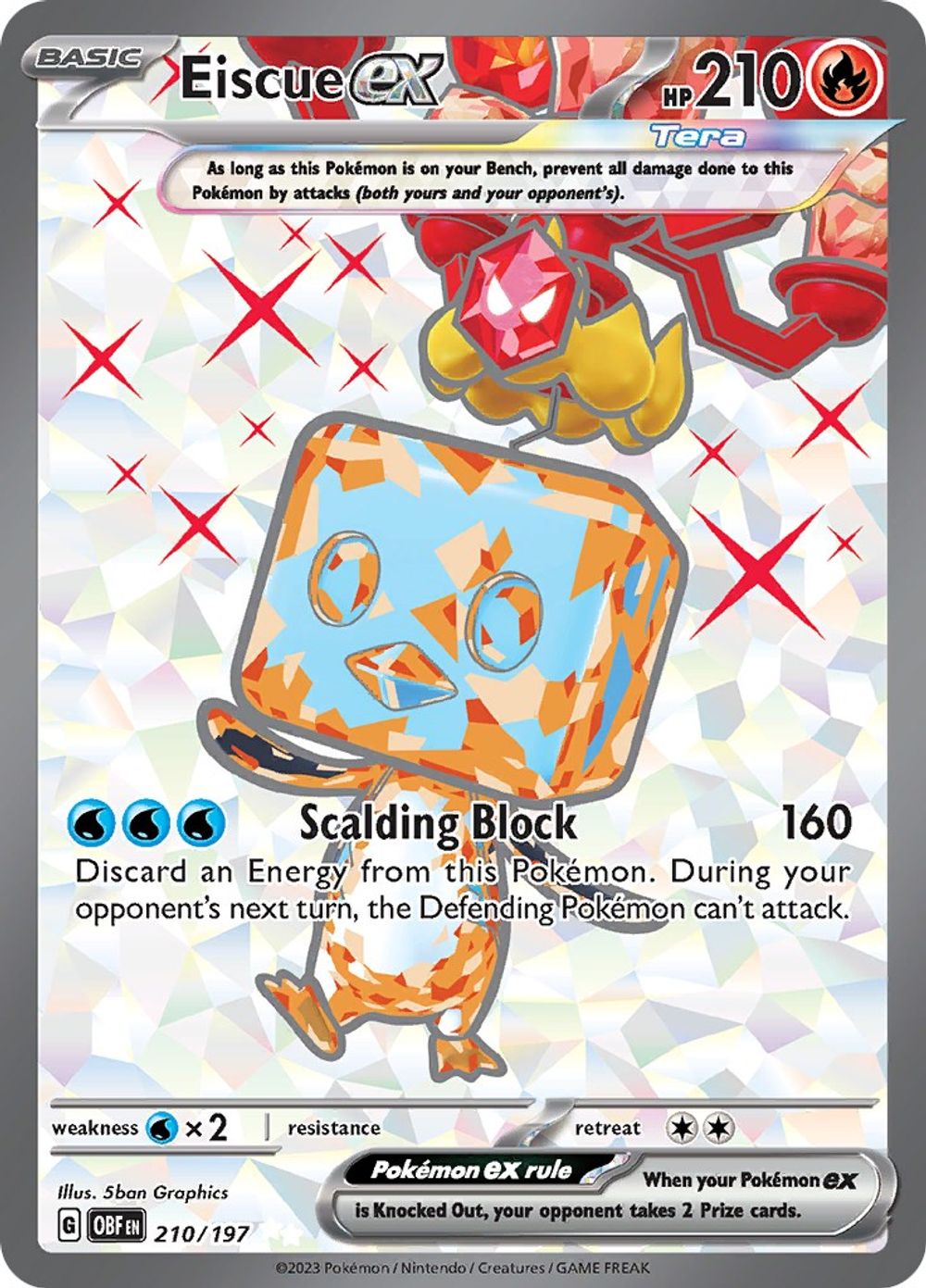 Eiscue ex - 210/197 — SV03: Obsidian Flames