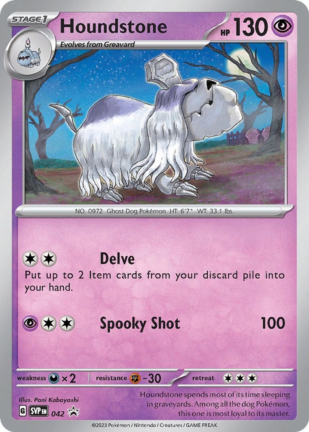Houndstone - 042 — SV: Scarlet & Violet Promo Cards