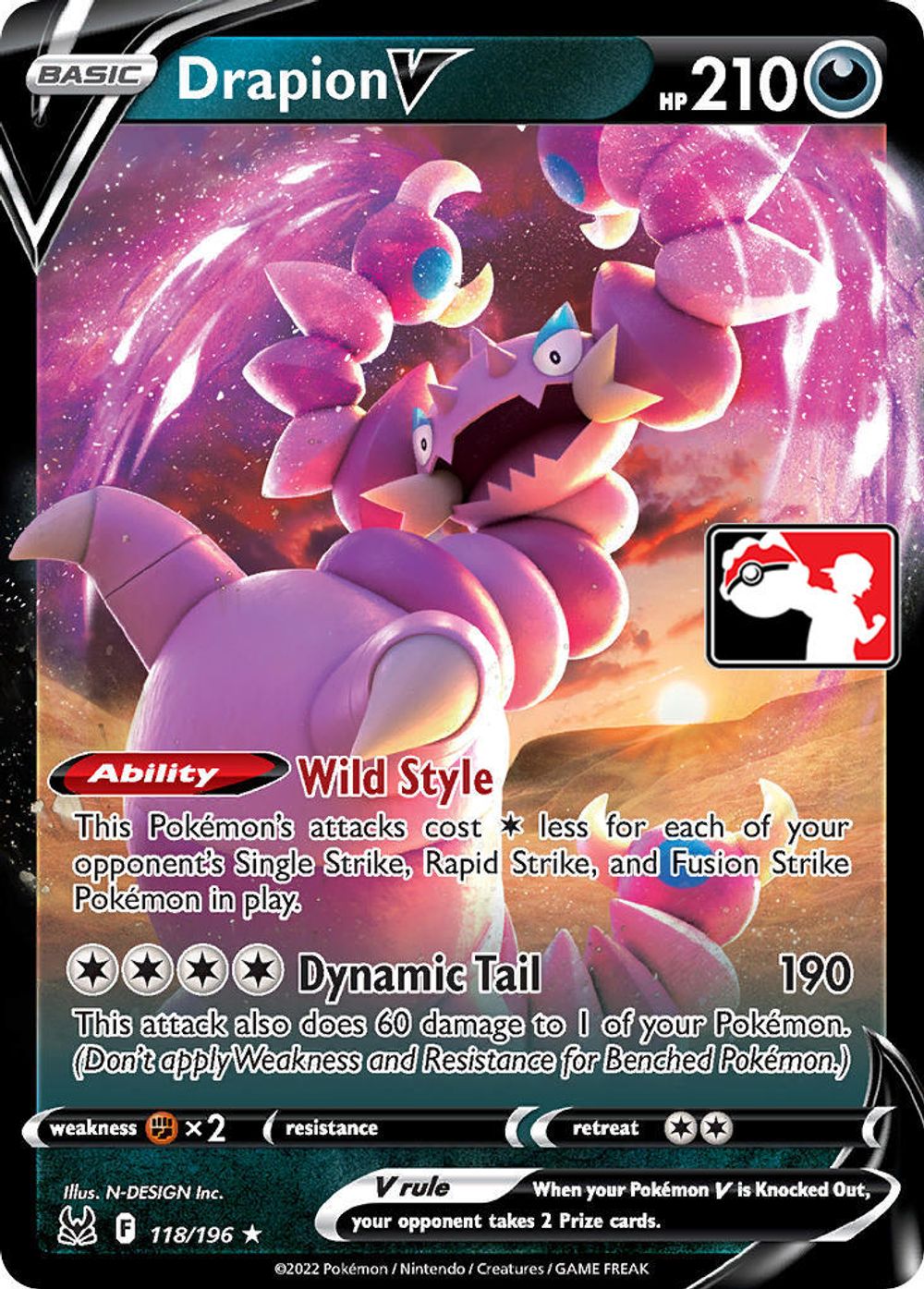 Drapion VSTAR — Prize Pack Series Cards
