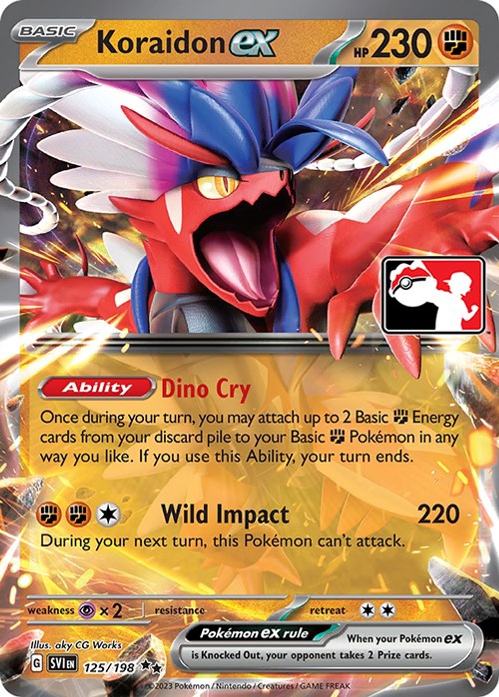 Koraidon ex — Prize Pack Series Cards