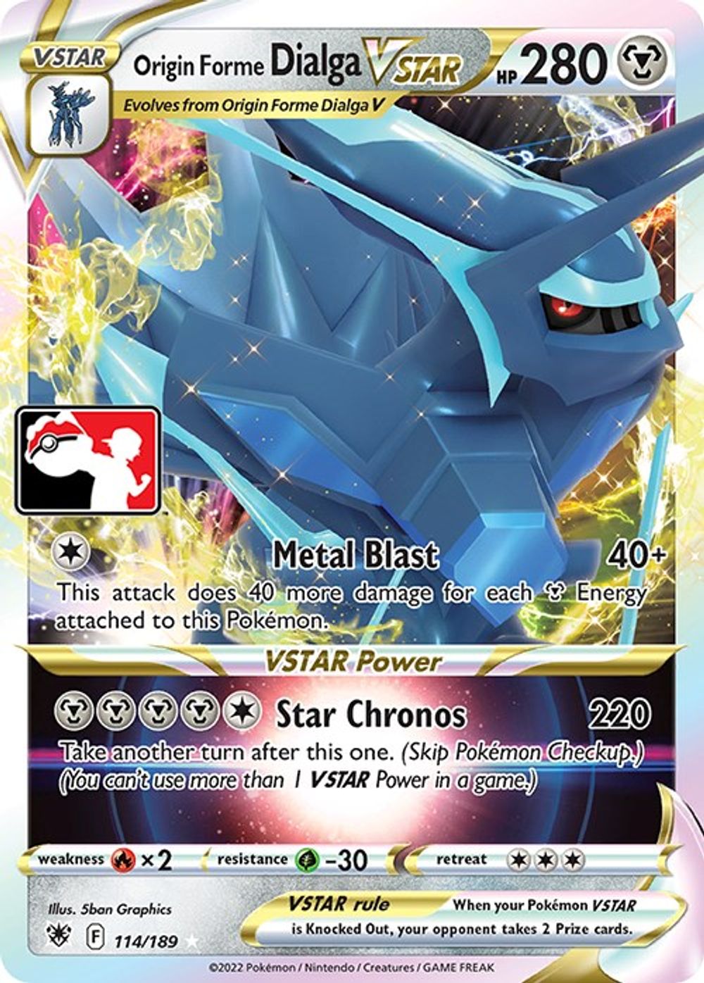 Origin Forme Dialga VSTAR — Prize Pack Series Cards